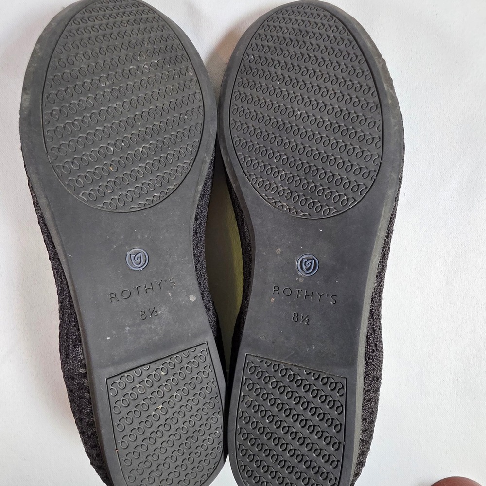 Rothy's The Point Black Women 8.5 Flat Sustainable Knit Pointed Toe Workwear - Picture 6 of 7